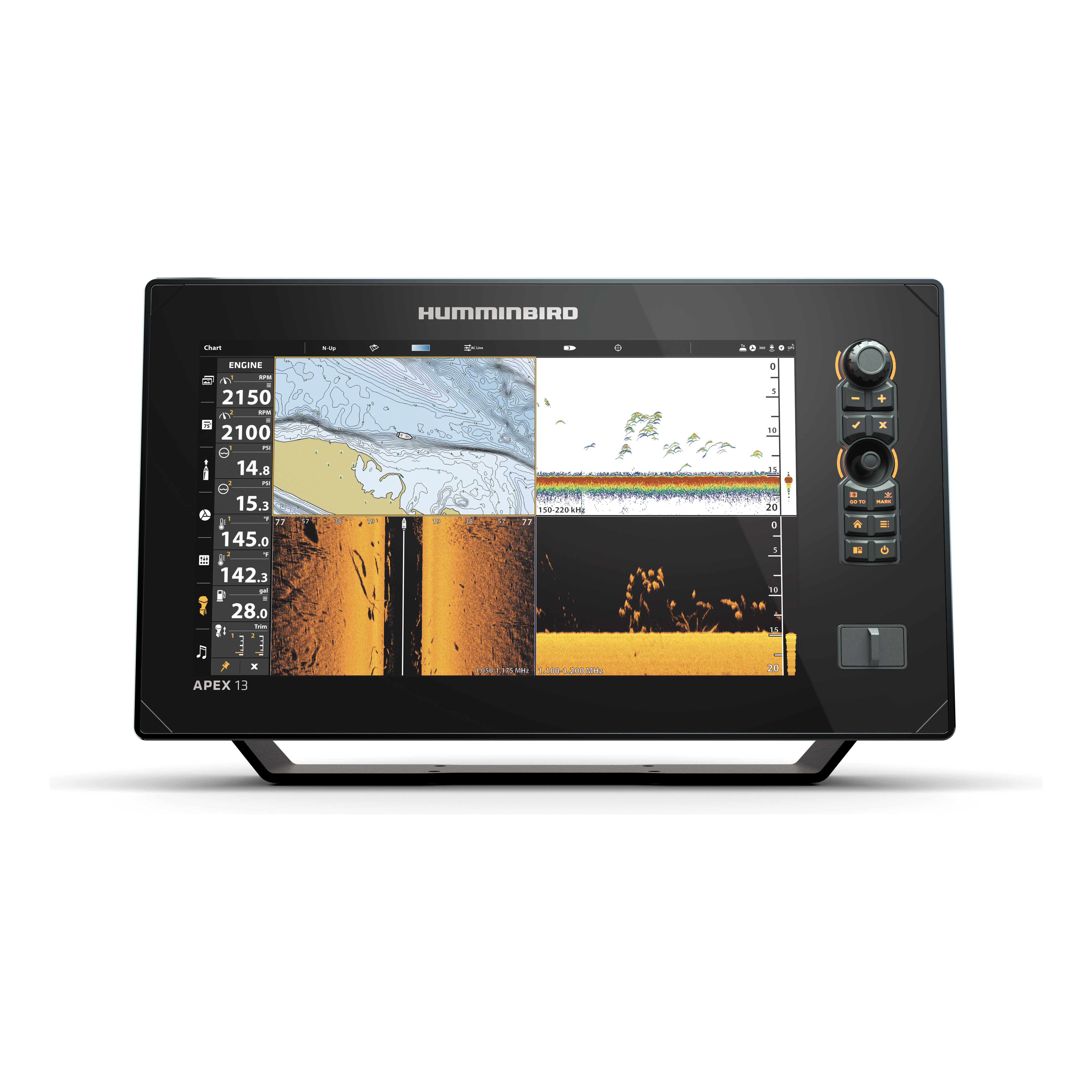 Humminbird APEX 13 MEGA SI+ Fish Finder/GPS Chartplotter Cabela's